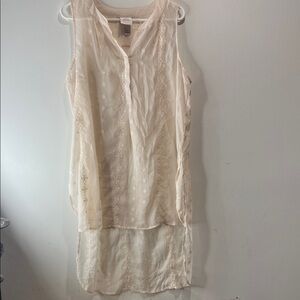Knox Rose Cream Sleeveless Top